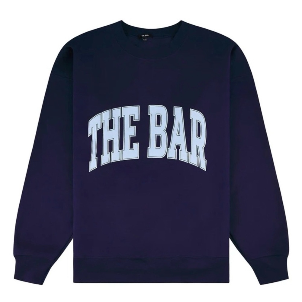 The Bar Varsity Crewneck Navy 3X - Picture 2 of 2